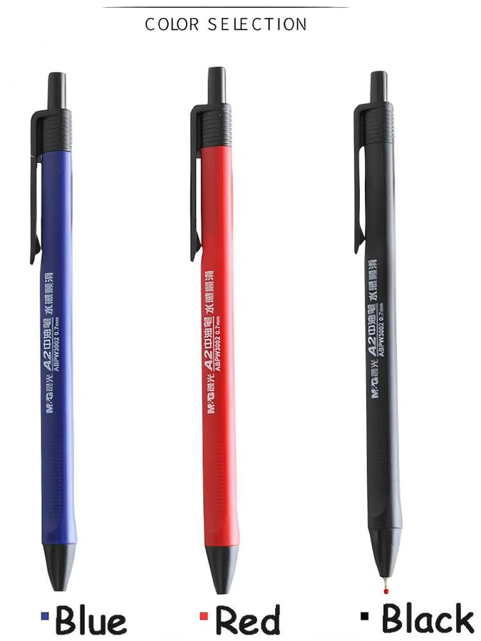 ZiViMi 10-teiliges Gelstift-Set mit 0,7 mm Schriftdicke in Schwarz, Blau, Rot und Multicolour - Bild 5