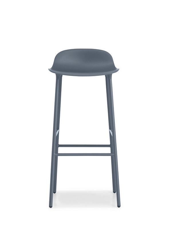 Normann Copenhagen Form Barstuhl mit Metallgestell in Blau im skandinavischen Design - Bild 2