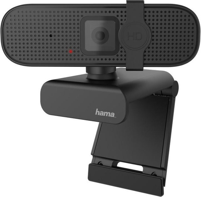 Hama Webcam C-400 Full HD mit Audio, Schwarz, USB-A Anschluss - Bild 1