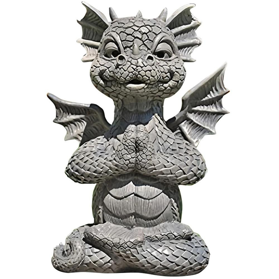 Drachenstatue mit Lampe von Yiran Furniture aus Kunstharz als Garten- und Frühlingsdekoration - Bild 1