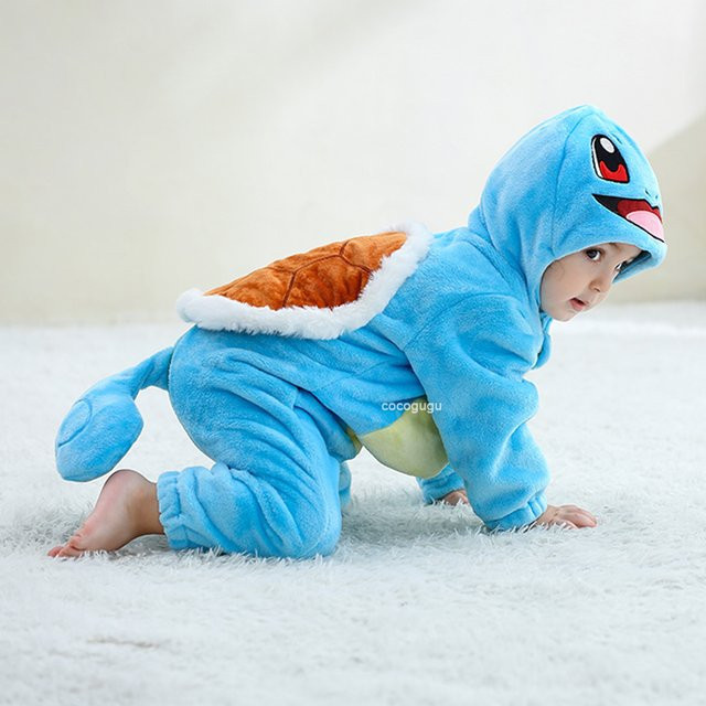 Bandai Pokémon Squirtle Kostüm, Babyspielanzug, Blau, ab 0 Jahre - Bild 1