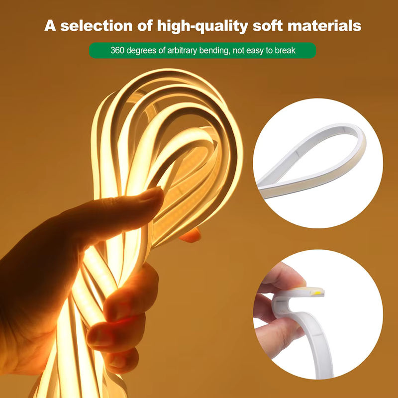 KISUFU COB LED Neon Streifen Licht IP68 wasserdicht, weiß, 320 LED High Density, RA90 - Bild 4