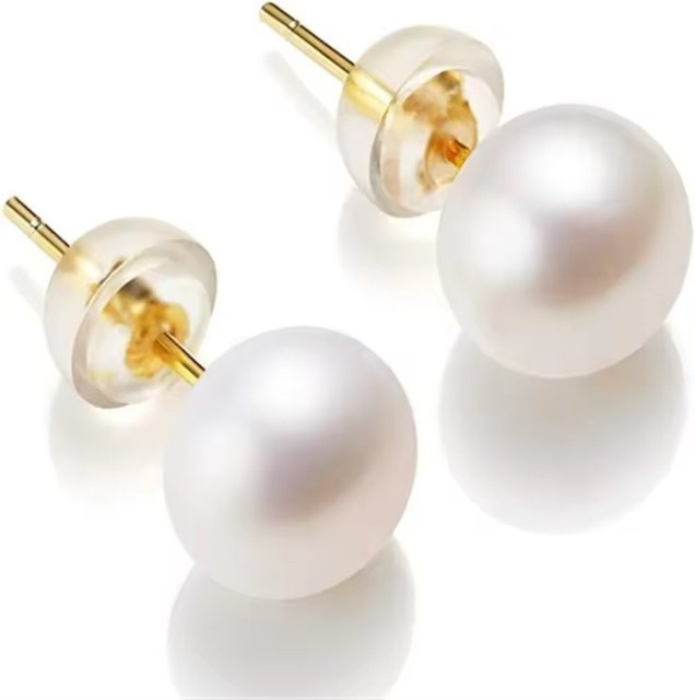 Senlissi Ohrstecker, 925 Silber, Perle, Weiß, Damen - Bild 1