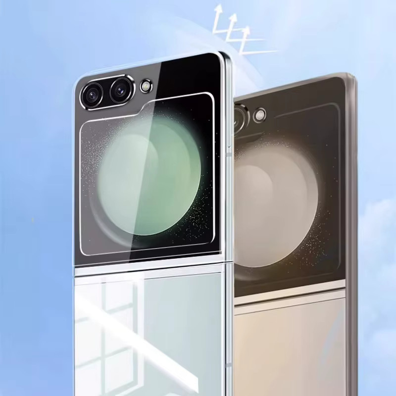 Stoßfeste transparente Handyhülle für Samsung Galaxy Z Flip (Z Flip 4, Z Flip 5, Z Flip 6, Z Flip 7, Z Flip 8, FE) - Bild 4