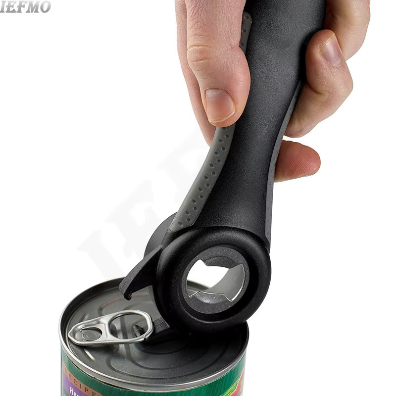 IEFMO 5-in-1 Sicherheitsöffner aus Kunststoff für Dosen, Flaschen und Gläser, kompaktes Küchenwerkzeug für Camping und Reisen - Bild 3
