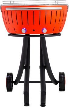 LotusGrill XXL Elektrogrill aus Edelstahl in Mandarinenorange, B/H/T: 60,0 x 63,0 x 28,5 cm - Bild 1