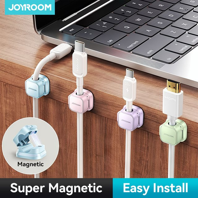 Joyroom Magnetischer Kabelhalter für Auto und Desktop zur Organisation deiner Ladekabel - Bild 1