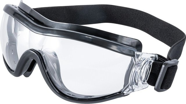LUX-TOOLS Schutzbrille über der Brille Schwarz-Transparent B/T/H: 110 x 170 x 80 mm - Bild 1