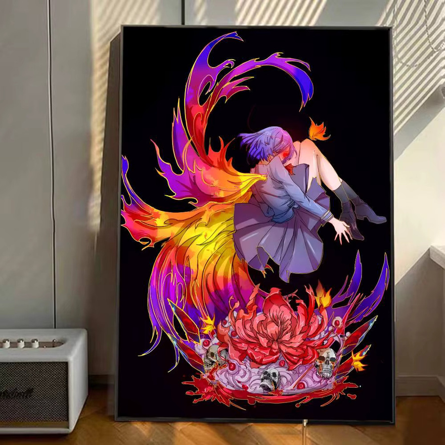 Anime Manga Poster Touka Kirishima Tokyo Ghoul Vintage Wandkunst aus Papier, B/H: 15 x 15 cm - Bild 6