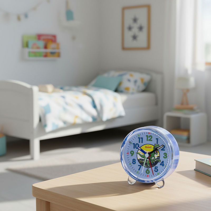 Scout Kinderwecker analog in Blau mit Schlummerfunktion und Beleuchtung - Bild 2