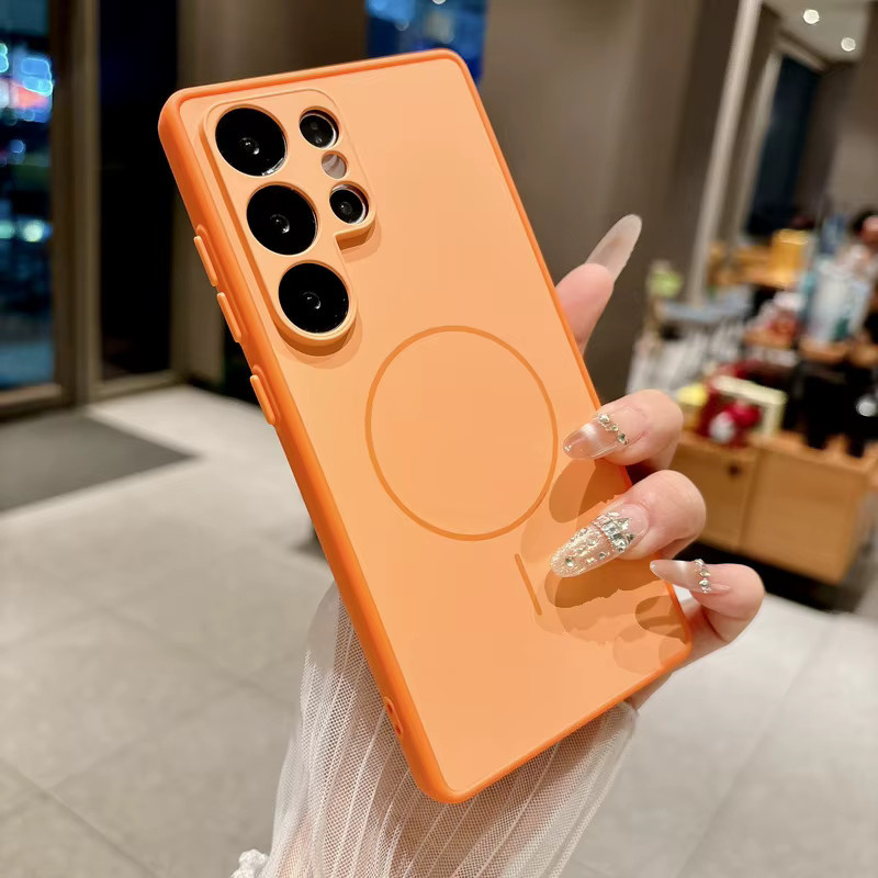 Magnetische TPU-Handyhülle für Samsung Galaxy S26 S25 S24 S23 S22 Ultra in Gold - Bild 4