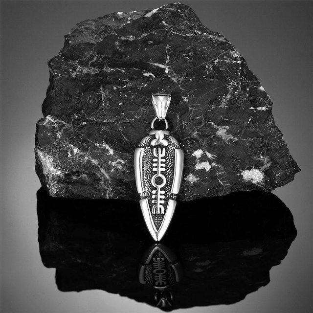 YIRAN Jewelry Halskette, Edelstahl, Schwarz, 60 cm, Herren - Bild 1