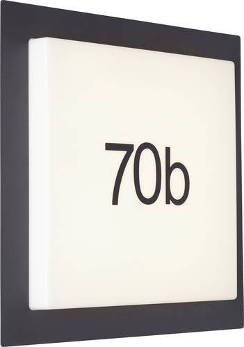 Brilliant Sten G96503/75 Außenwandleuchte LED 14W Weiß Schwarz modern IP44 - Bild 1