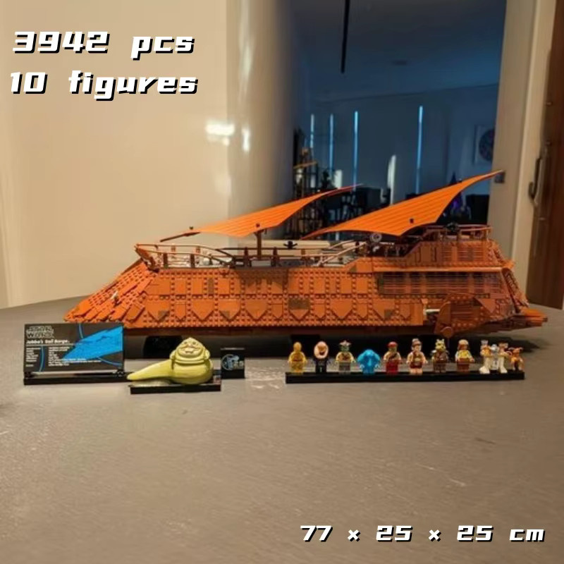 Potdemiel Star Wars Jabba Segelbarke, Baustein-Displaymodell, 3.942 Teile - Bild 3