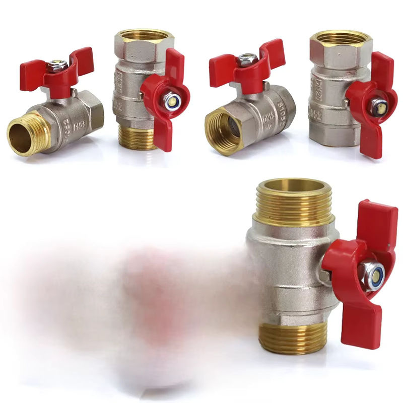 MUCIAKIE Messing und Kupfer Kugelhahn Fitting Adapter Set in Gold für Gartenbewässerung mit 1/2", 3/4" und 1" Anschlüssen - Bild 7