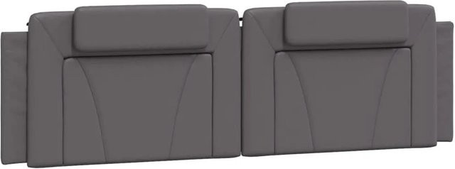 vidaXL Kopfteil-Kissen Viana Grau Kunstleder Breite: 180 cm - Bild 1