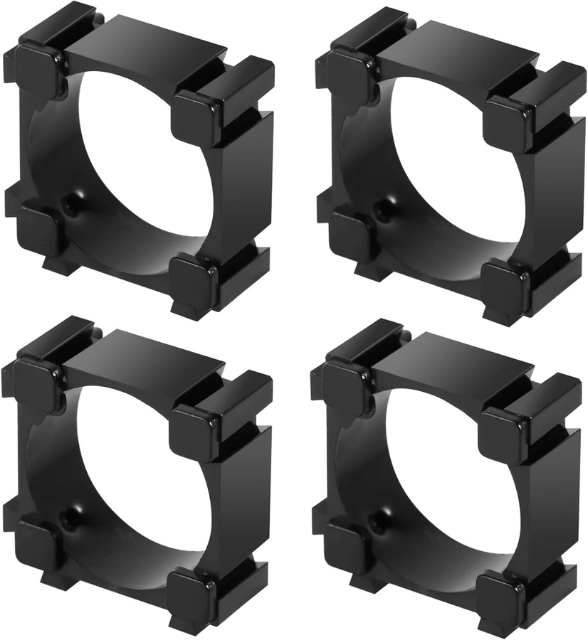 AOKIN 100 Stück 18650 Lithium-Batteriezellen-Halter aus Kunststoff in Schwarz, Batterie-Aufbewahrungsbox und Zellenabstandshalter für zylindrische Batterien - Bild 2