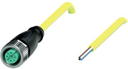 Pepperl+Fuchs 456401 Sensor-Aktor-Steckverbinder konfektioniert, 4-polig, gelb, Länge: 5 m - Bild 1