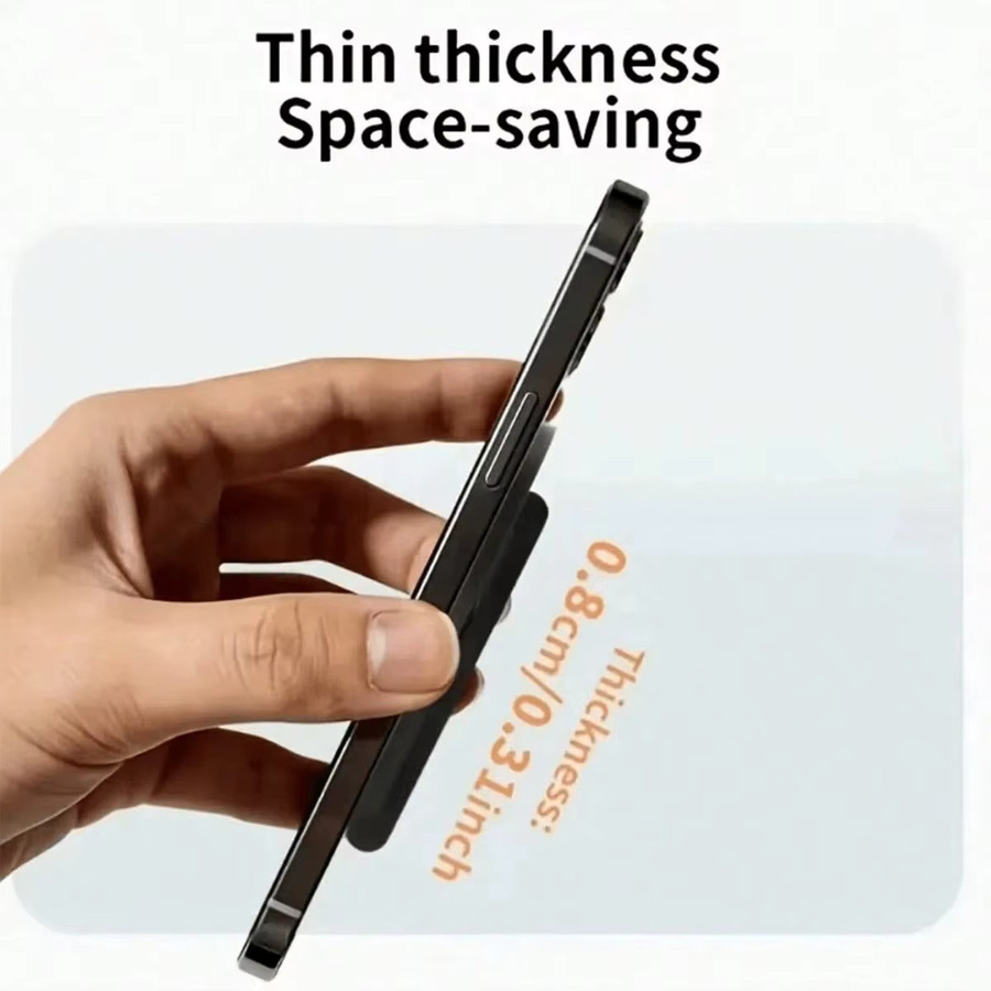 Magnetischer Mini Handyhalter faltbar und verstellbar in Schwarz - Bild 5