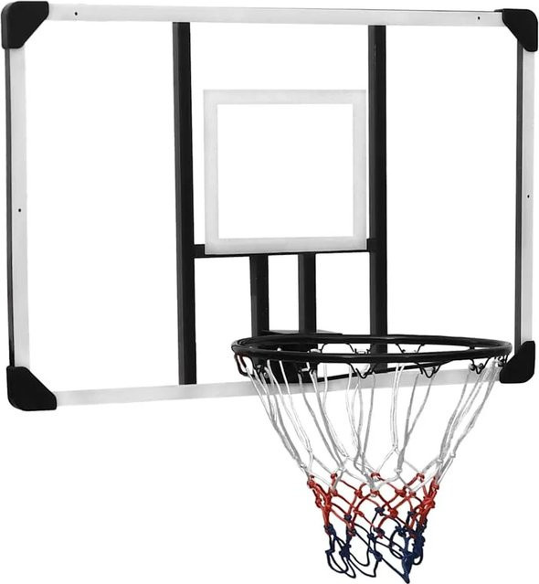 vidaXL Basketballkorb aus transparentem Polycarbonat, Maße B: 106 cm, H: 69 cm, T: 3 cm - Bild 1