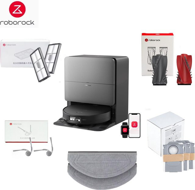 Roborock Saros 20 Sonic Ersatzteil-Set mit Seitenbürsten, Hauptbürsten, Wischmopps und Staubbeuteln für S10 Maxv Ultra - Bild 1