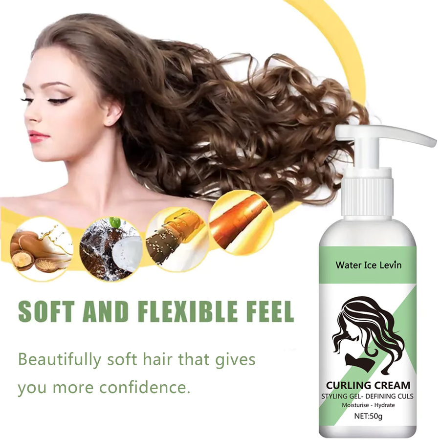 Water Ice Levin Curly Styling Gel, mit Keratin und Biotin, Lockiges Haar - Bild 4