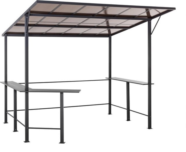 Grillpavillon NICOSIA von Green Yard aus Aluminium in Anthrazit, B/T/H: 300 x 300 x 277 cm - Bild 1