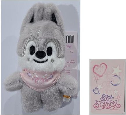 Stray Kids SKZOO SKZ 5 Uhr gray, Plüsch, 10cm, Grau - Bild 1