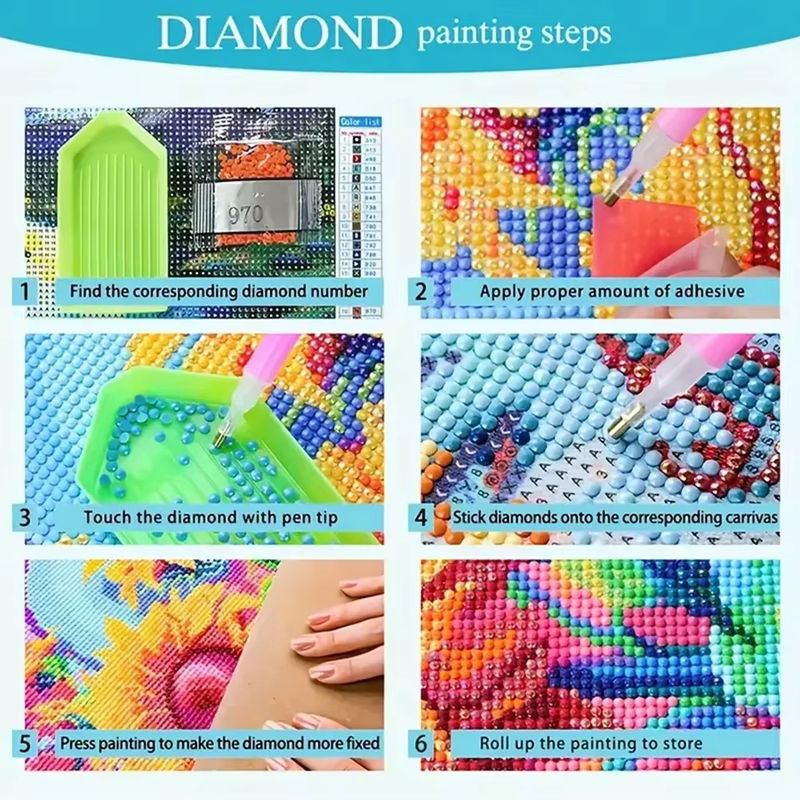 KAYOU Inuyasha 5D DIY Diamantmalerei Mosaik Stickerei Set Multicolor B/H: 20 x 30 cm - Bild 3