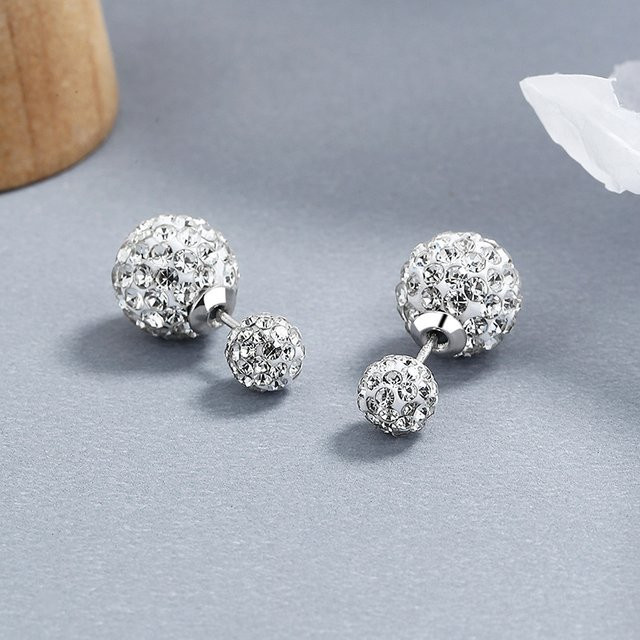 Ohrringe 925 Silber, Kristall, Damen - Bild 1