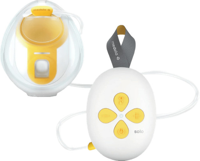 Medela Solo Hands-Free Elektrische Milchpumpe in Weiß und Transparent - Bild 2