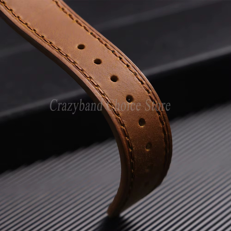 crazyband Uhrenarmband Kalbsleder, braun, Unisex - Bild 2