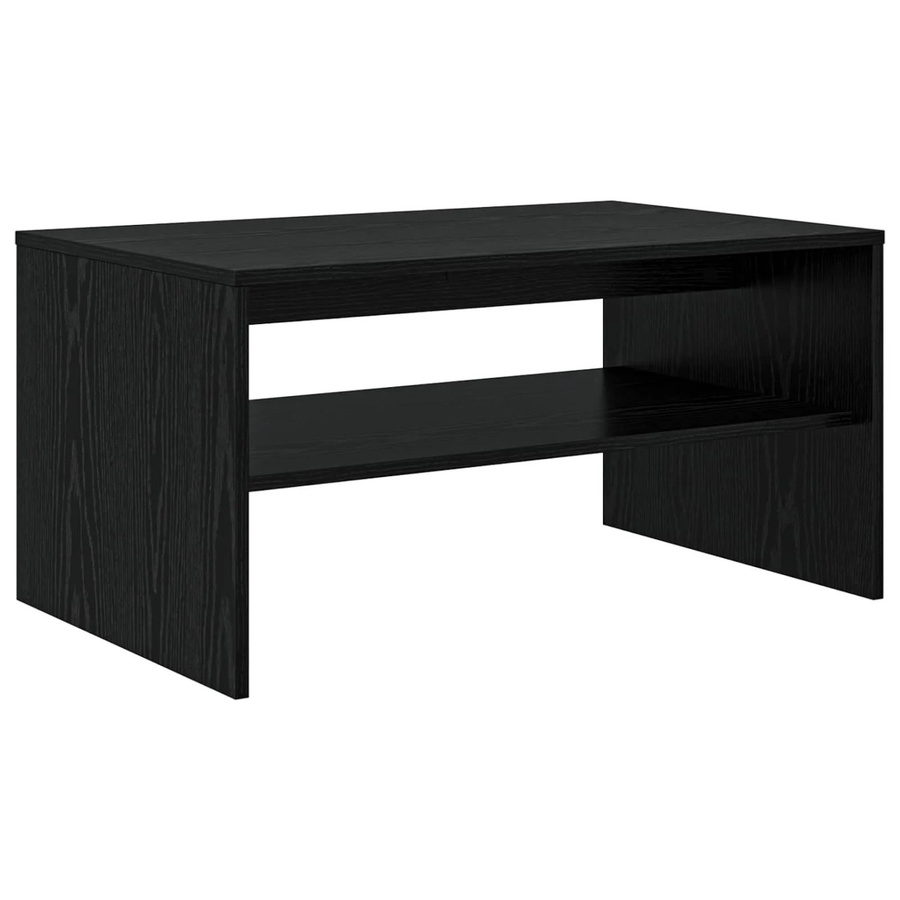 vidaXL Couchtisch modern in Schwarz und Eichen-Optik aus Holzwerkstoff, B/T/H: 80 x 50 x 40 cm - Bild 2