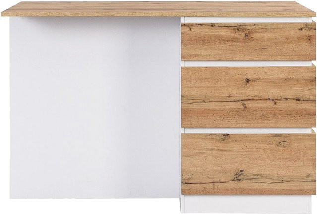 Kücheninsel Pomarela von Vente-unique in Naturfarben Hell und Weiß, Breite: 140 cm - Bild 1