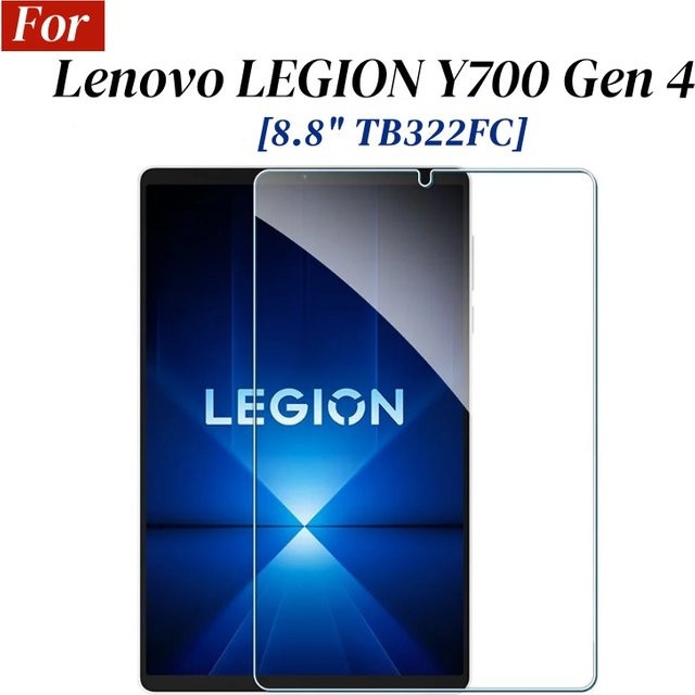 Lenovo Legion y700 Gen 4 2025 Displayschutzfolie aus gehärtetem Glas, transparent - Bild 1