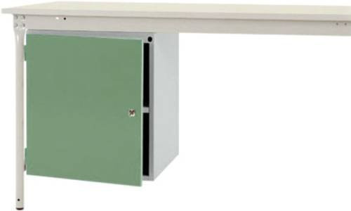 Manuflex ZB4954.6011 BASI Gehäuse-Unterbau stationär in Grün mit 1 Tür und Einlegeboden, Nutzhöhe: 50 cm, für Tischtiefe: 80 cm - Bild 1