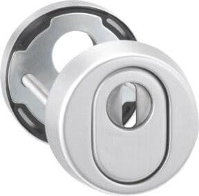 Dieckmann Schutzrosettenpaar 7156 Alu.F1 rund in Silber aus Edelstahl - Bild 1
