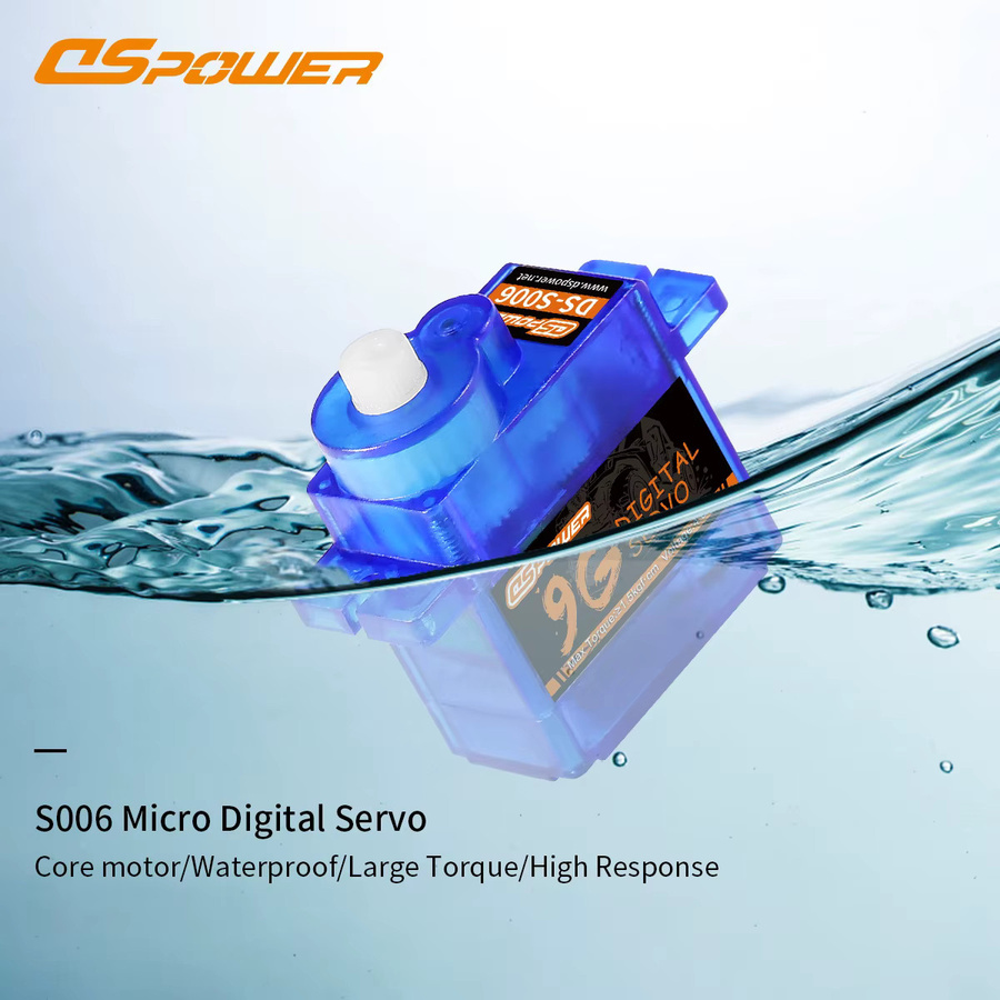DSpower 9G Digital Micro Servo, 1,2 kgf.com Drehmoment, für RC Car 450 Helicopter Airplane Mini Q Robot Axial WLtoys SCX24 K999 - Bild 2
