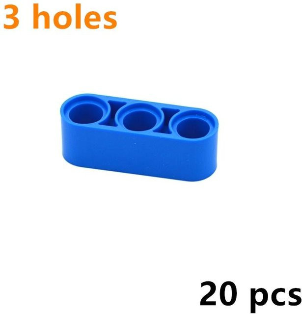 Hebarm Balkenarm 1x3 Löcher Technischer Baustein, 20-teiliges Set, ab 6 Jahren - Bild 1
