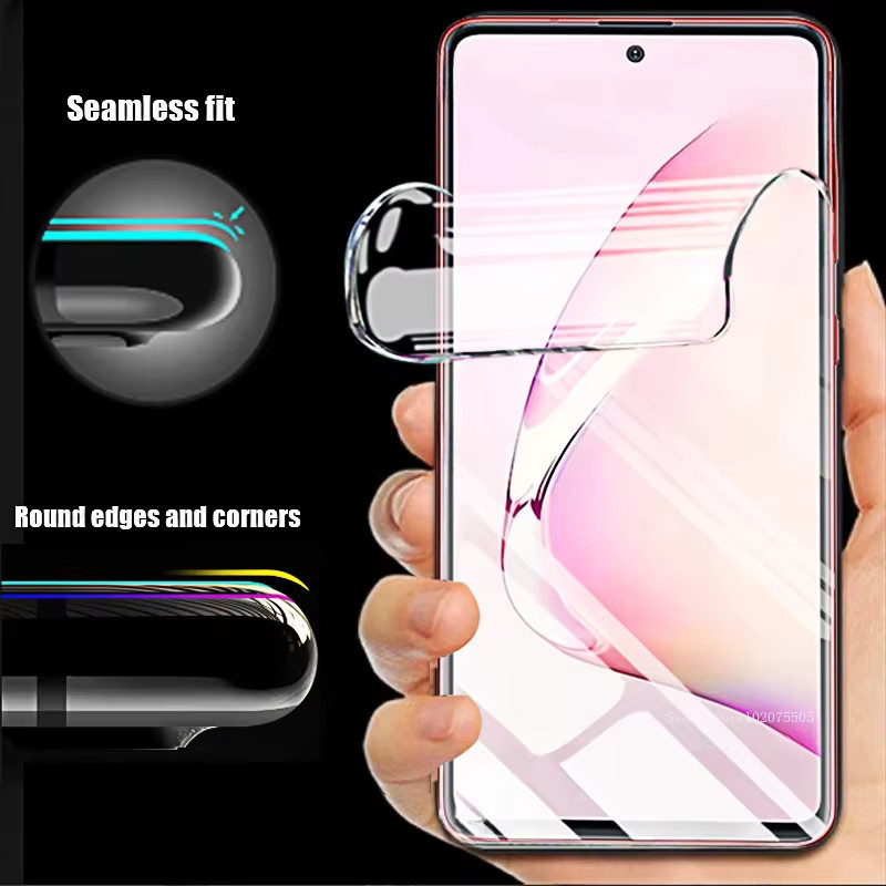 4er Pack Hydrogel Displayschutzfolien für Samsung Galaxy S24 Ultra S25 S23 S22 S21 FE A56 5G A55 5G A53 A35 A34 A13 5G A05s in Transparent - Bild 6