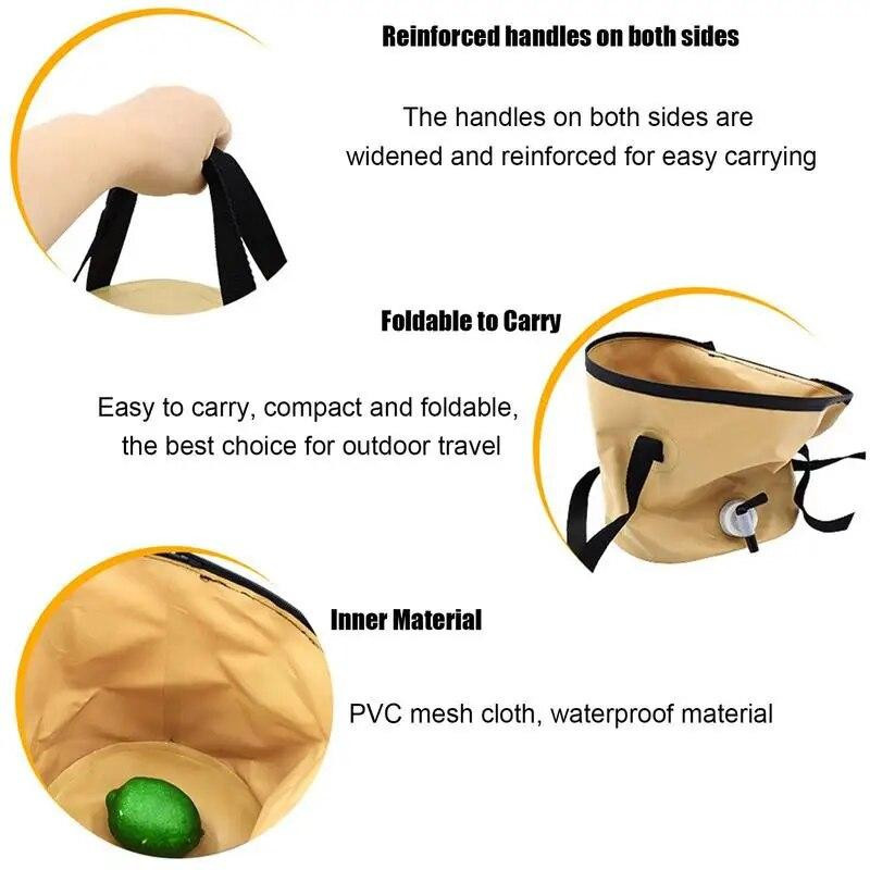 Binchi Outdoor Multifunktionale Wasseraufbewahrungstasche mit Wasserhahn, wasserdichter Falteimer für Camping, 10 l - Bild 4