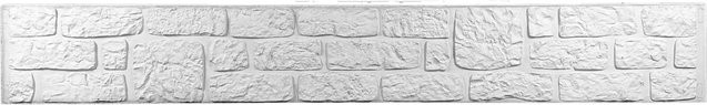 Beckers Betonzaun Platte Klassik Romania, Farbe: opak, B/H/T: 184 x 26 x 4,8 cm - Bild 1