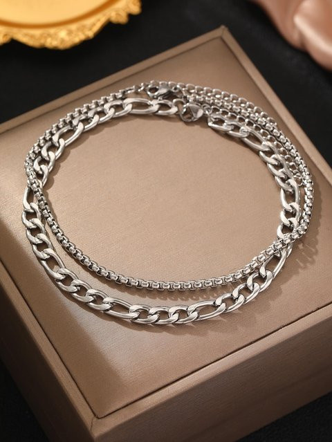Lucky Star Jewelry Fußkettchen Edelstahl, Zirkon, Damen - Bild 1