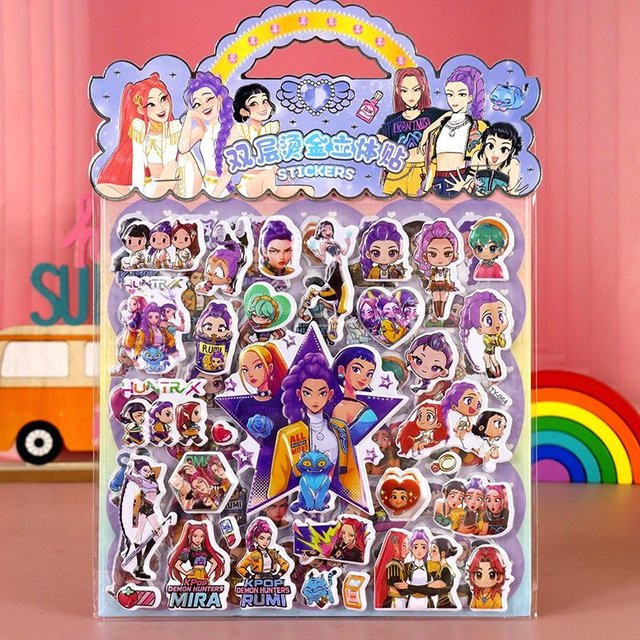 Discover Intime Kpop Dämonenjäger Aufkleber, 3D, wasserfest, weiß - Bild 1