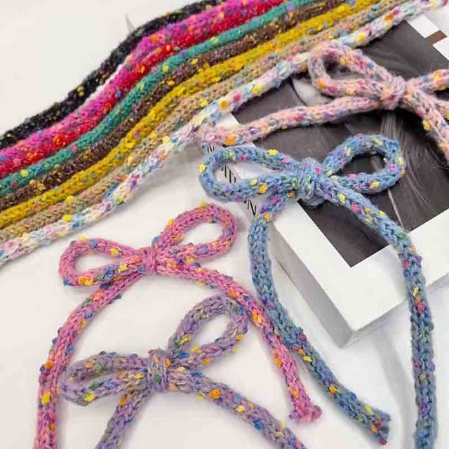 Buntes Dot Plüschband mit 1 cm Breite für DIY-Bastelarbeiten, Kleidung und Accessoires, Multicolour - Bild 1