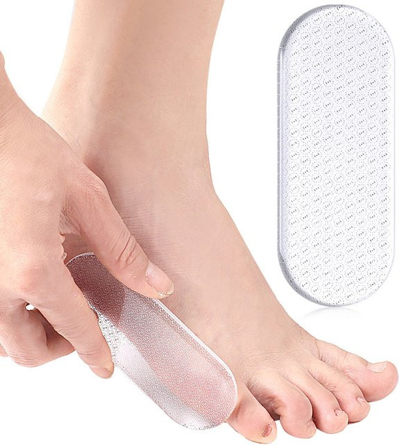 KuZHEN Doppelseitige Nano-Glas Fußraspel, Hand- und Fußfeile - Bild 1