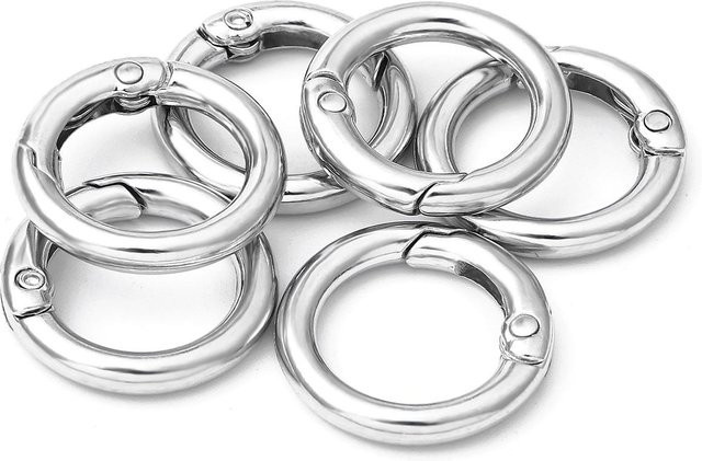 Beadia Accessories O Ring Karabiner, Zinklegierung, 25mm - Bild 1