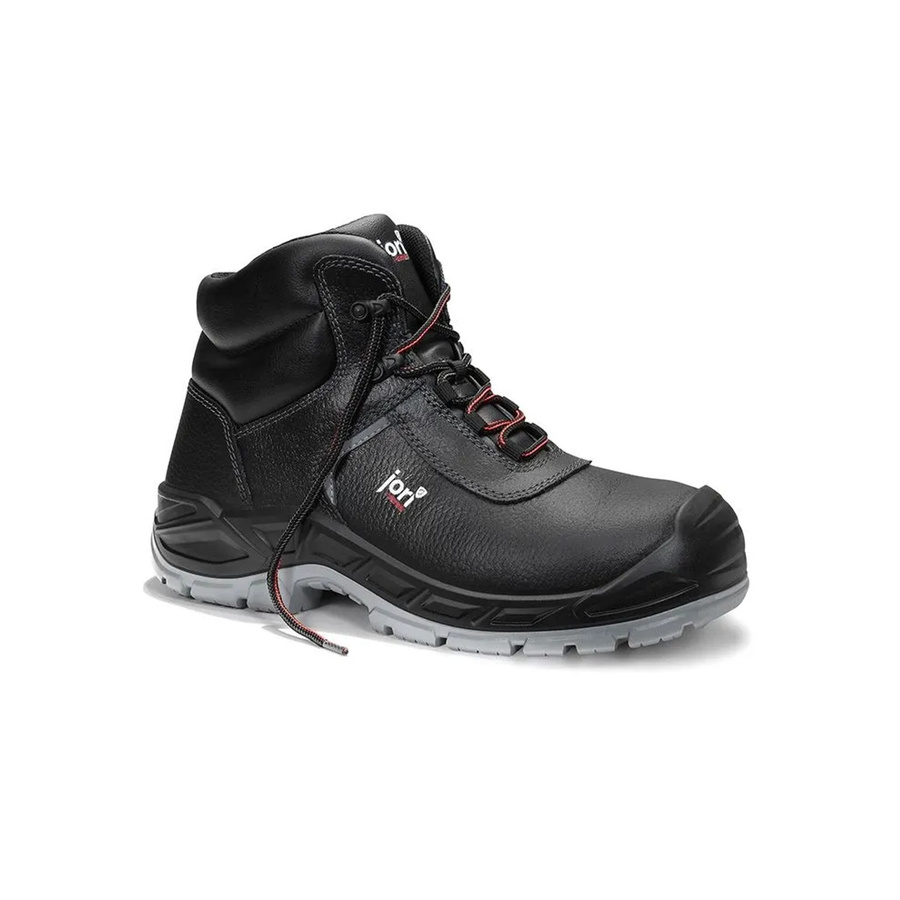 Elten Sicherheitsschnürstiefel Jo CHAMP Compo Mid ESD S3 aus Rindleder in Schwarz, Größe 39 - Bild 2