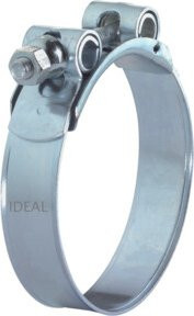 IDEAL-Schlemper Gelenkbolzenschelle W4 in Silber, Durchmesser: 24 mm, Durchmesserbereich: 122-130 mm - Bild 1
