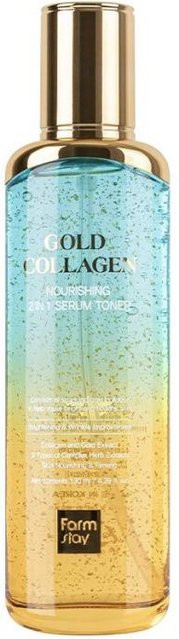 FARM STAY Gold Collagen 2-in-1-Serumtoner, 130 ml, Unisex - Bild 1